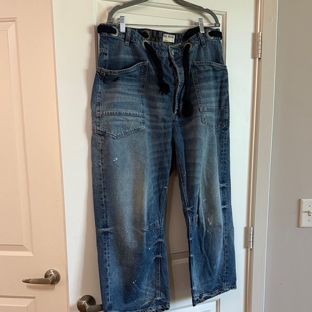 We The Free Relaxed Fit Blue Jeans